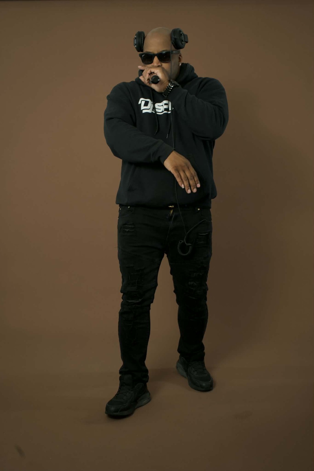 DJ Spin with microphone