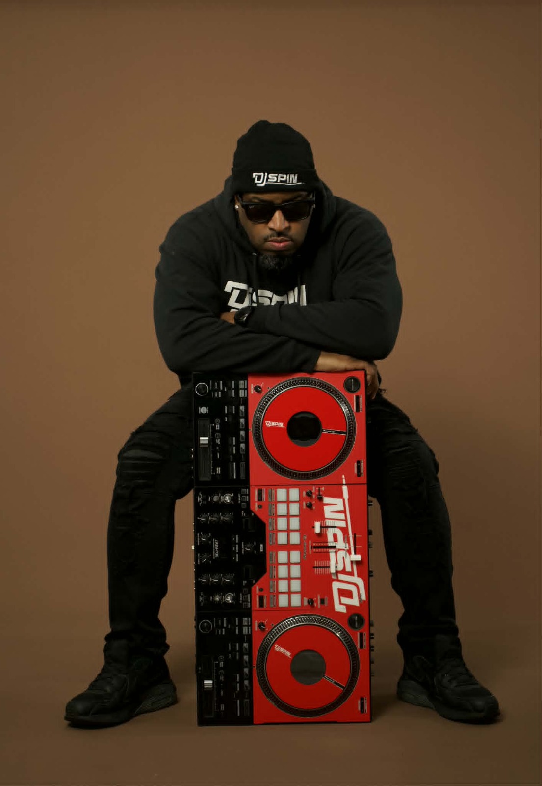 DJ Spin with red setup